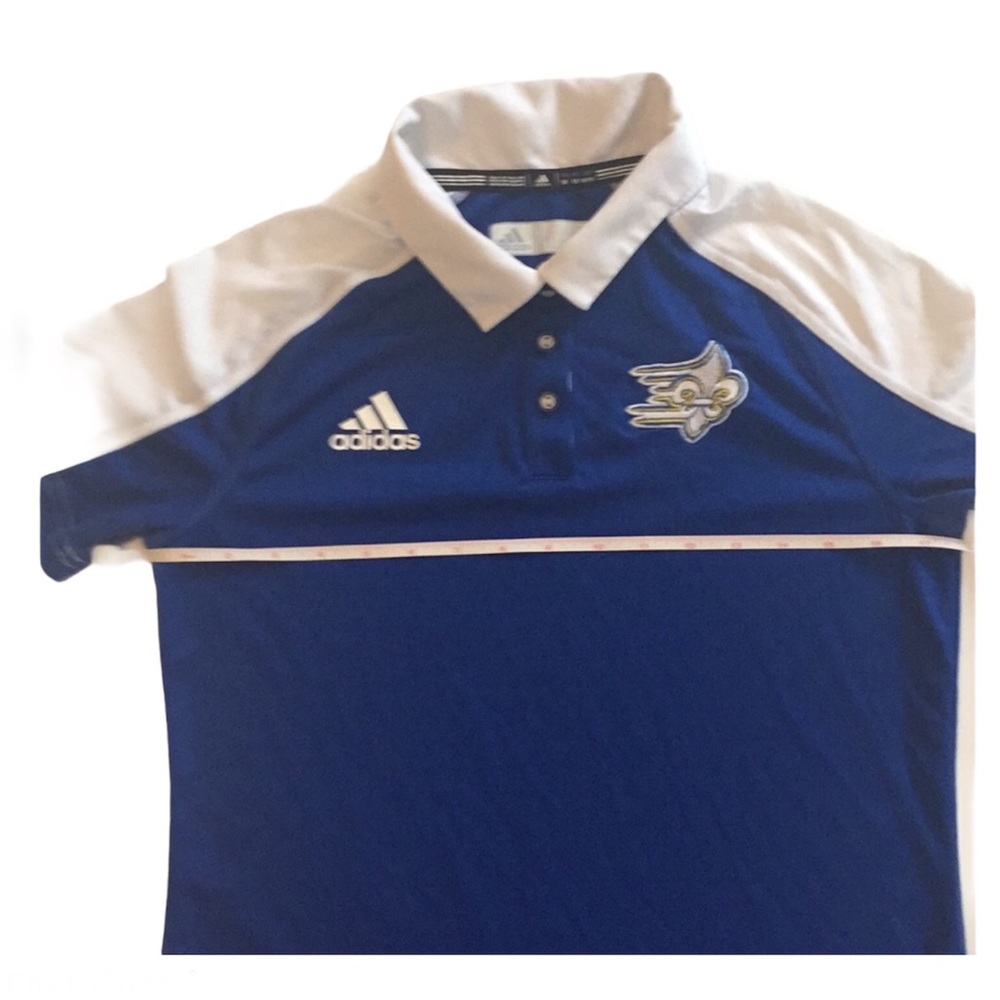 Adidas Climalite Down Button Sports Shirt Size M - Picture 13 of 15
